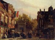 unknow artist European city landscape, street landsacpe, construction, frontstore, building and architecture. 290 painting